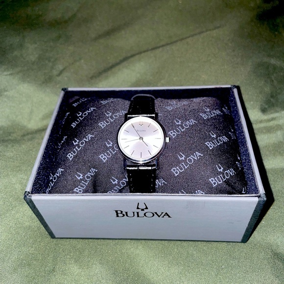 Bulova Accessories - Black & Silver Women’s BuLova Watch